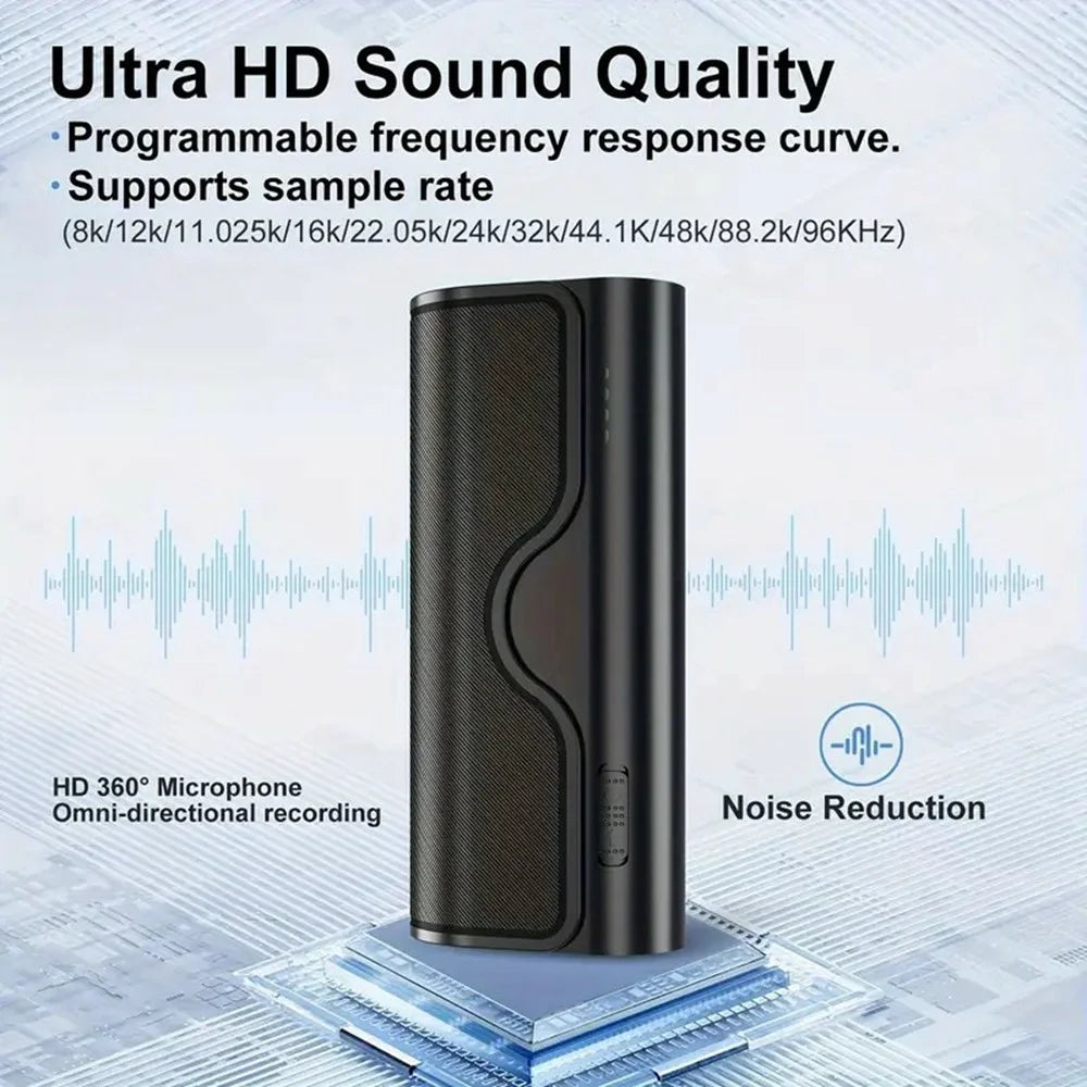 DVR23 One-Touch Voice Recorder Noise Reduction Voice-Activated Recording Device with Transcription - 2