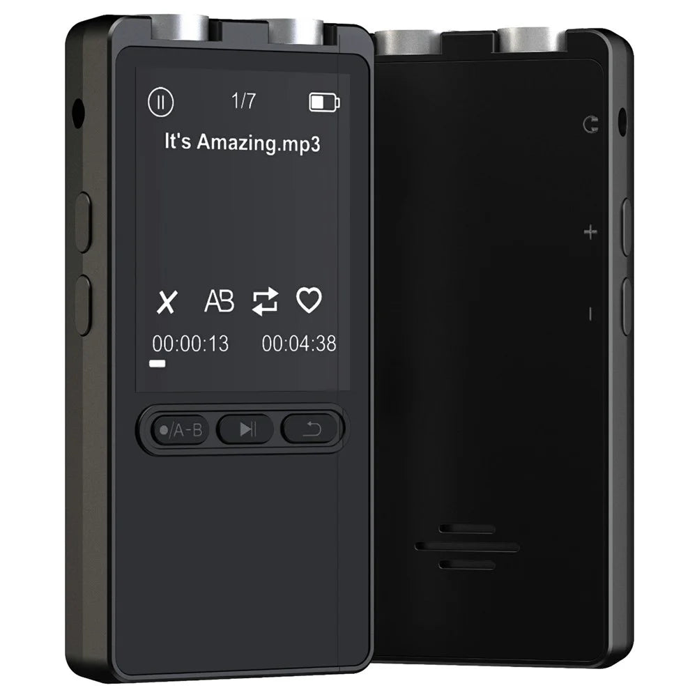 N27 Portable Bluetooth-compatible MP3 Player Large Storage Multi-Language Recorder 20H Long Standby One-Click Recording Audio Player - 1