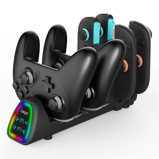 IPEGA PG-SW2188 10 in 1 Charging Dock for Nintendo Switch / Switch 2 Pro Controller Joypad Charging Station - 1