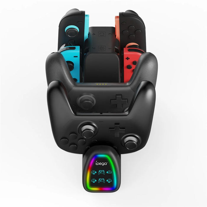 IPEGA PG-SW2188 10 in 1 Charging Dock for Nintendo Switch / Switch 2 Pro Controller Joypad Charging Station - 3