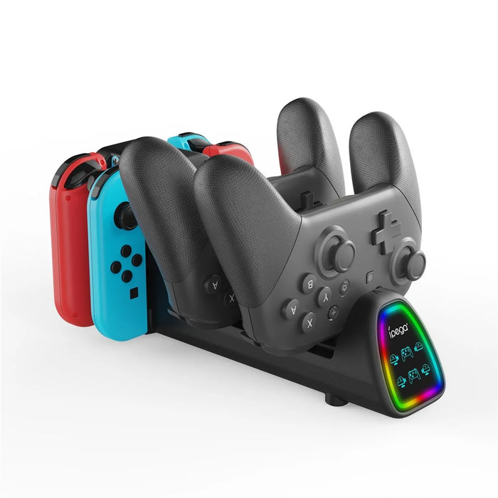IPEGA PG-SW2188 10 in 1 Charging Dock for Nintendo Switch / Switch 2 Pro Controller Joypad Charging Station - 4