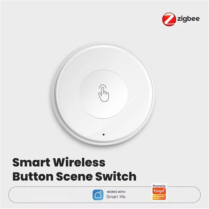SWITCH-01 Tuya Zigbee Scene Switch Smart Home Control Panel Wireless Remote with Click, Double Click - White - 3