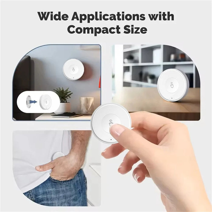 SWITCH-01 Tuya Zigbee Scene Switch Smart Home Control Panel Wireless Remote with Click, Double Click - White - 7