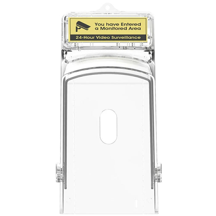 E10 Video Doorbell Waterproof Cover Anti-Theft Mounting Bracket Wireless Ring Button Dustproof Protector Shield for Outdoor Indoor - Transparent - 2