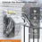 E10 Video Doorbell Waterproof Cover Anti-Theft Mounting Bracket Wireless Ring Button Dustproof Protector Shield for Outdoor Indoor - Transparent - 6