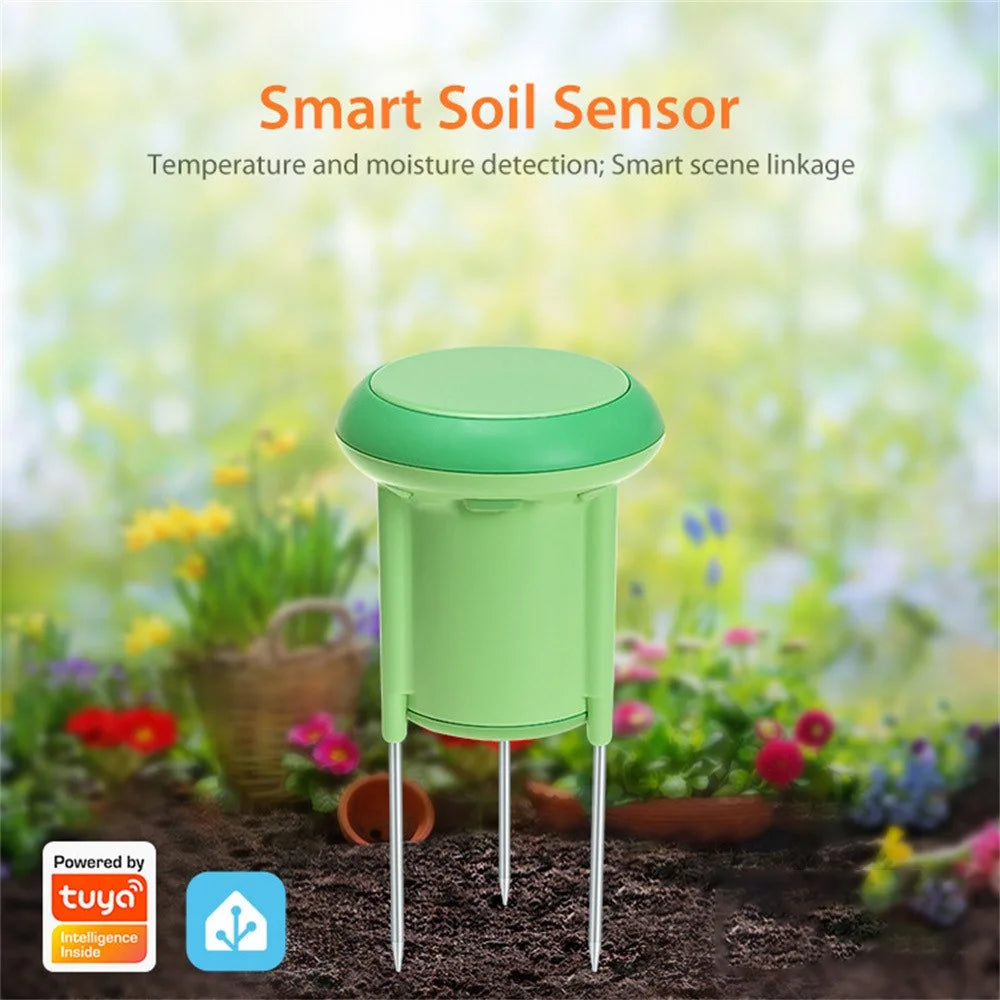 NEO ZigBee NAS-STH01B IP66 Waterproof Smart Soil Sensor Soil Temperature Humidity Monitor with App Control for Gardening - Green - 2