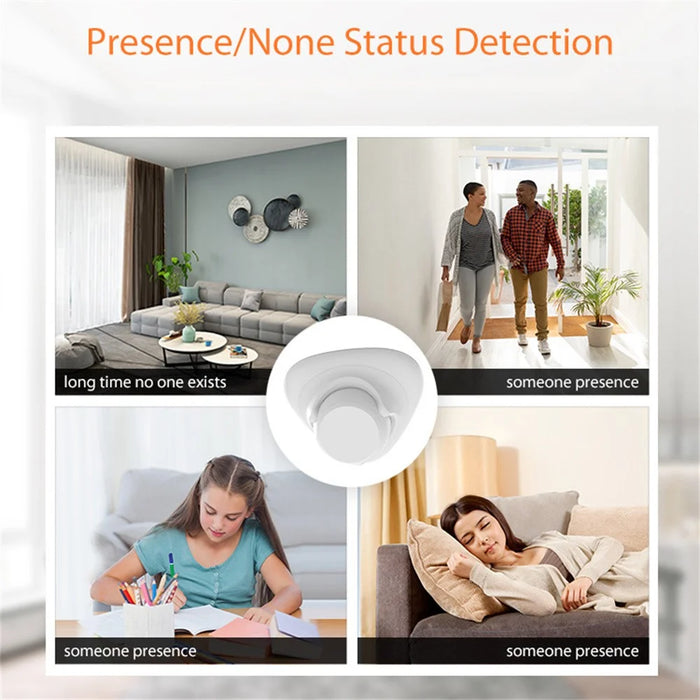 NEO ZigBee NAS-PS09B Human Presence Sensor Smart Millimeter-Wave Radar Monitor with Remote App Control - White - 6