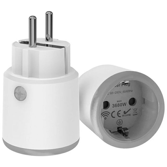 NEO Matter NAS-WR10WM 16A WiFi Smart Plug with Power Meter Smart Control for Apple  /  Google  /  Amazon - EU Plug - 1
