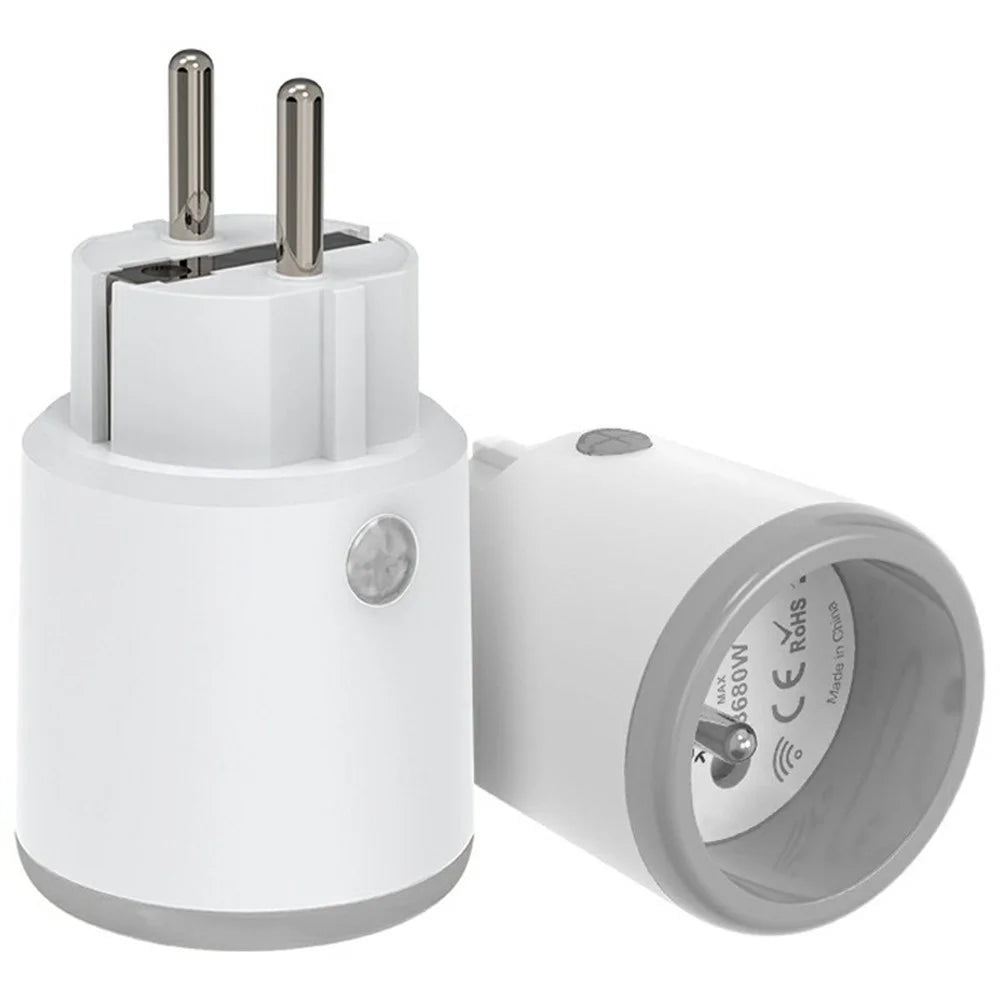 NEO Matter NAS-WR15WM 16A WiFi Smart Plug with Power Meter Smart Control for Apple  /  Google  /  Amazon - FR Plug - 1
