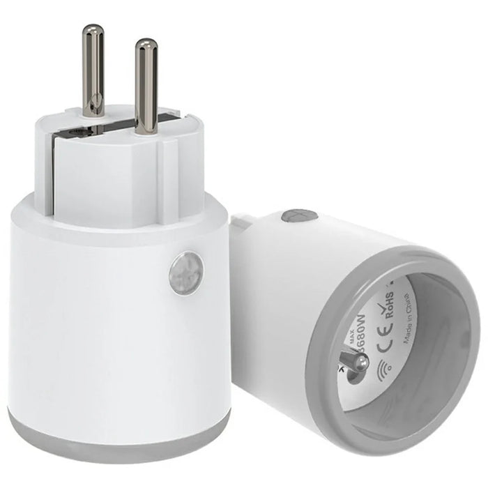 NEO Matter NAS-WR15WM 16A WiFi Smart Plug with Power Meter Smart Control for Apple  /  Google  /  Amazon - FR Plug - 1