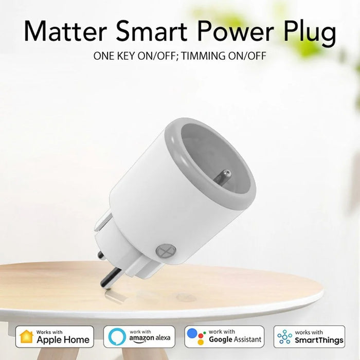NEO Matter NAS-WR15WM 16A WiFi Smart Plug with Power Meter Smart Control for Apple  /  Google  /  Amazon - FR Plug - 4