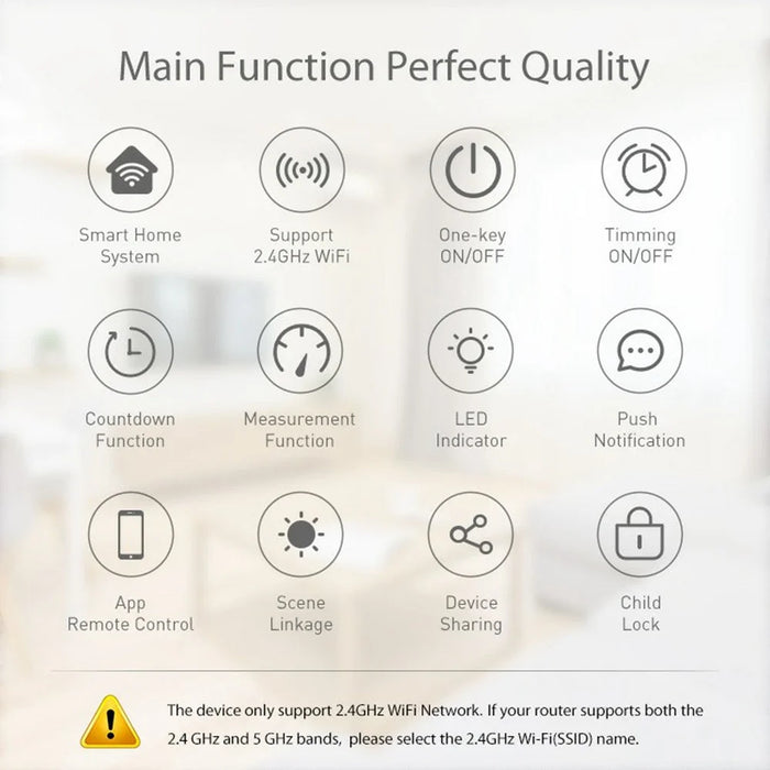NEO Matter NAS-WR15WM 16A WiFi Smart Plug with Power Meter Smart Control for Apple  /  Google  /  Amazon - FR Plug - 5