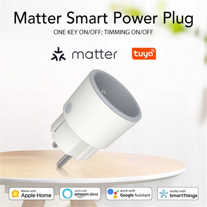 NEO NAS-WR07WM Tuya Matter WiFi Smart Plug 16A FR Plug Smart Socket with Power Metering for Apple / Google / Amazon - 5