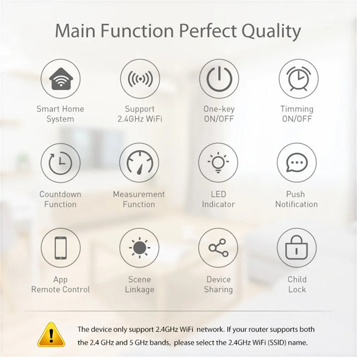 NEO NAS-WR07WM Tuya Matter WiFi Smart Plug 16A FR Plug Smart Socket with Power Metering for Apple / Google / Amazon - 6