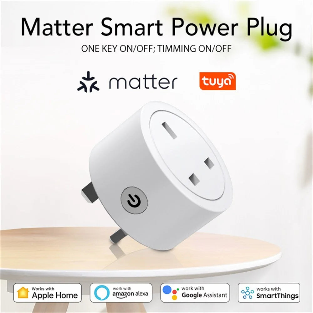NEO NAS-WR16WM 16A Matter WiFi Smart Plug with Power Meter Works with Apple Home / Google Assistant / Amazon Alexa, UK Plug - 5