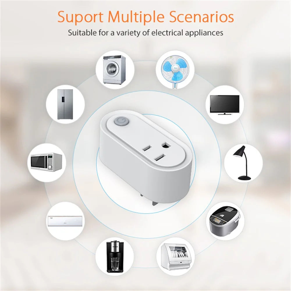 NEO NAS-WR12BH 15A ZigBee 3.0 Smart Plug Energy Monitoring Power Outlet Works with Apple HomeKit / Google Assistant / Amazon Alexa, US Plug - 4