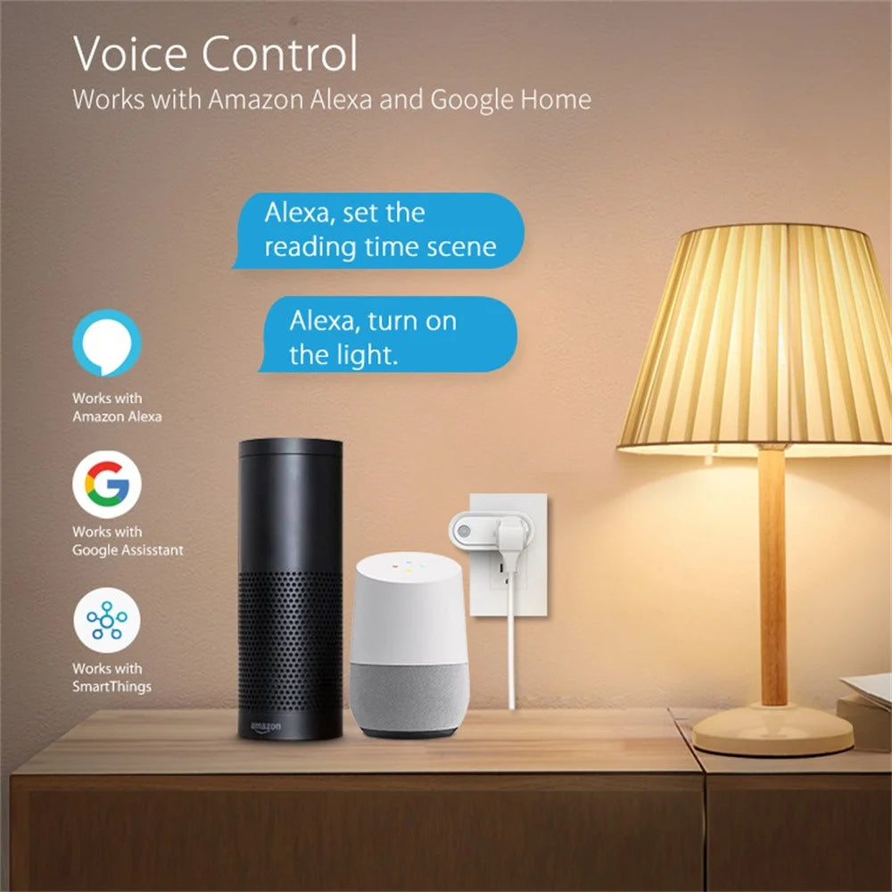 NEO NAS-WR12BH 15A ZigBee 3.0 Smart Plug Energy Monitoring Power Outlet Works with Apple HomeKit / Google Assistant / Amazon Alexa, US Plug - 5