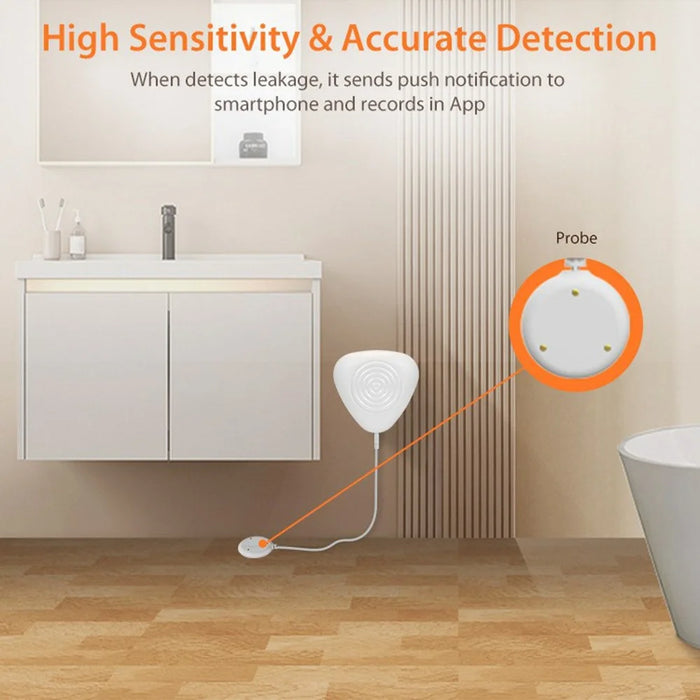 NEO NAS-WS11BH Tuya HomeKit and ZigBee Smart Water Leak Detector Alarm Sensor Wireless 2.4GHz for Home - 7