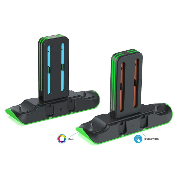 DOBE FOMIS ELECTRONICS TNS-51101 Charging Dock for Nintendo Switch Joysticks / Pro Controllers RGB LED Charging Station - 4