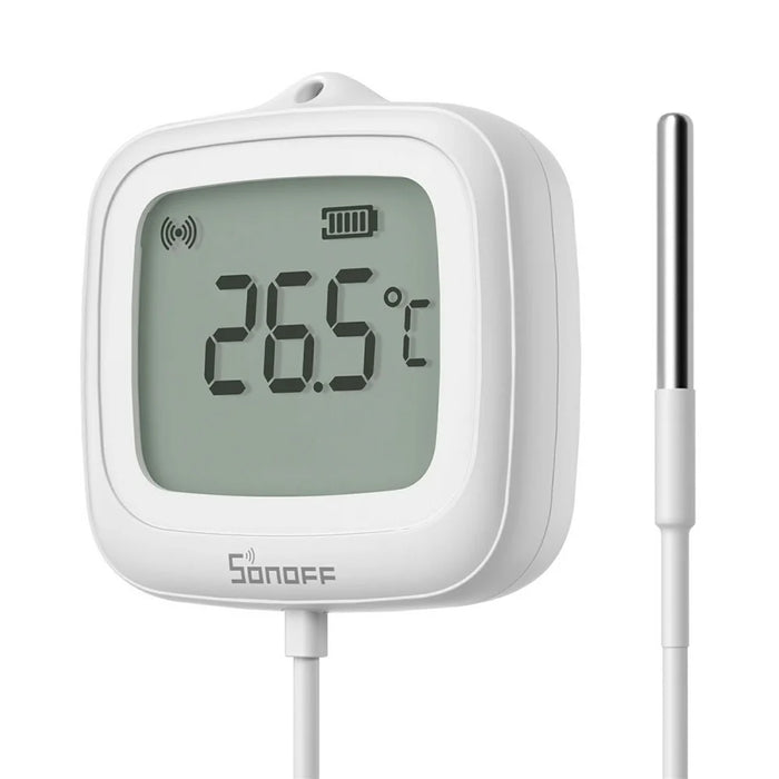 SONOFF SNZB-02LD Zigbee 3.0 LCD Smart Thermometer with Probe for Pool Bathtub Fridge Temperature Sensor - 1