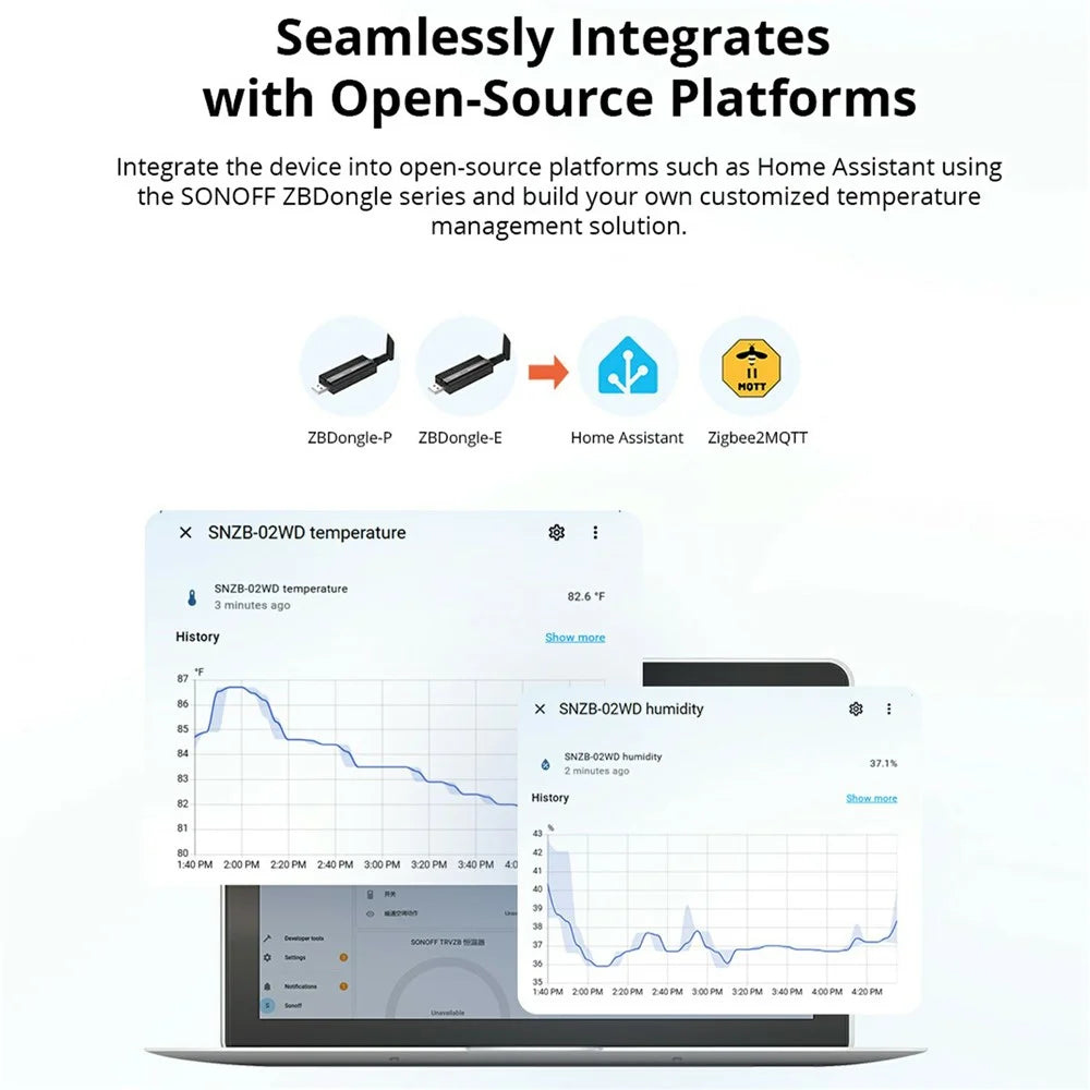 SONOFF SNZB-02WD IP65 Waterproof 2.2 Inch LCD Display Zigbee 3.0 Smart Temperature Humidity Sensor - 5