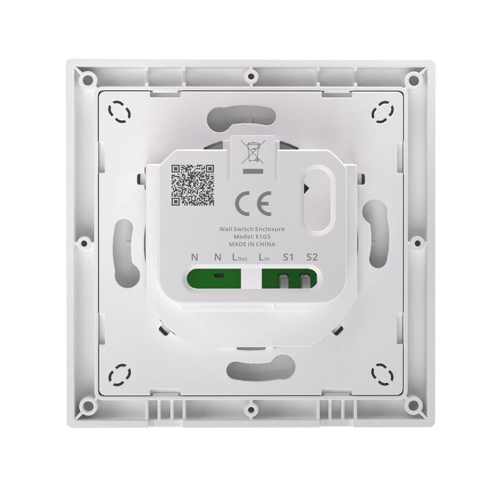 SONOFF E1GS 86 x 86mm Single Channel Switch Cover for SONOFF MINIR4 / MINIR4M / ZBMINIR2 In-Wall Retrofit Module Hard PC Switch Shell - 3