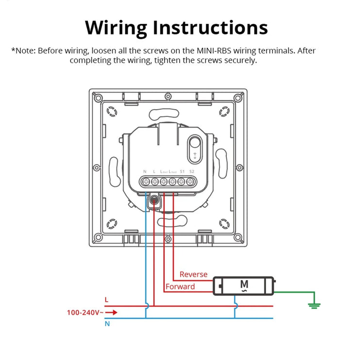 SONOFF ERBS For Sonoff MINI-RBS  /  MINI-ZBRBS Smart Curtain Roller Shutter Wall Switch Module Enclosure - 7