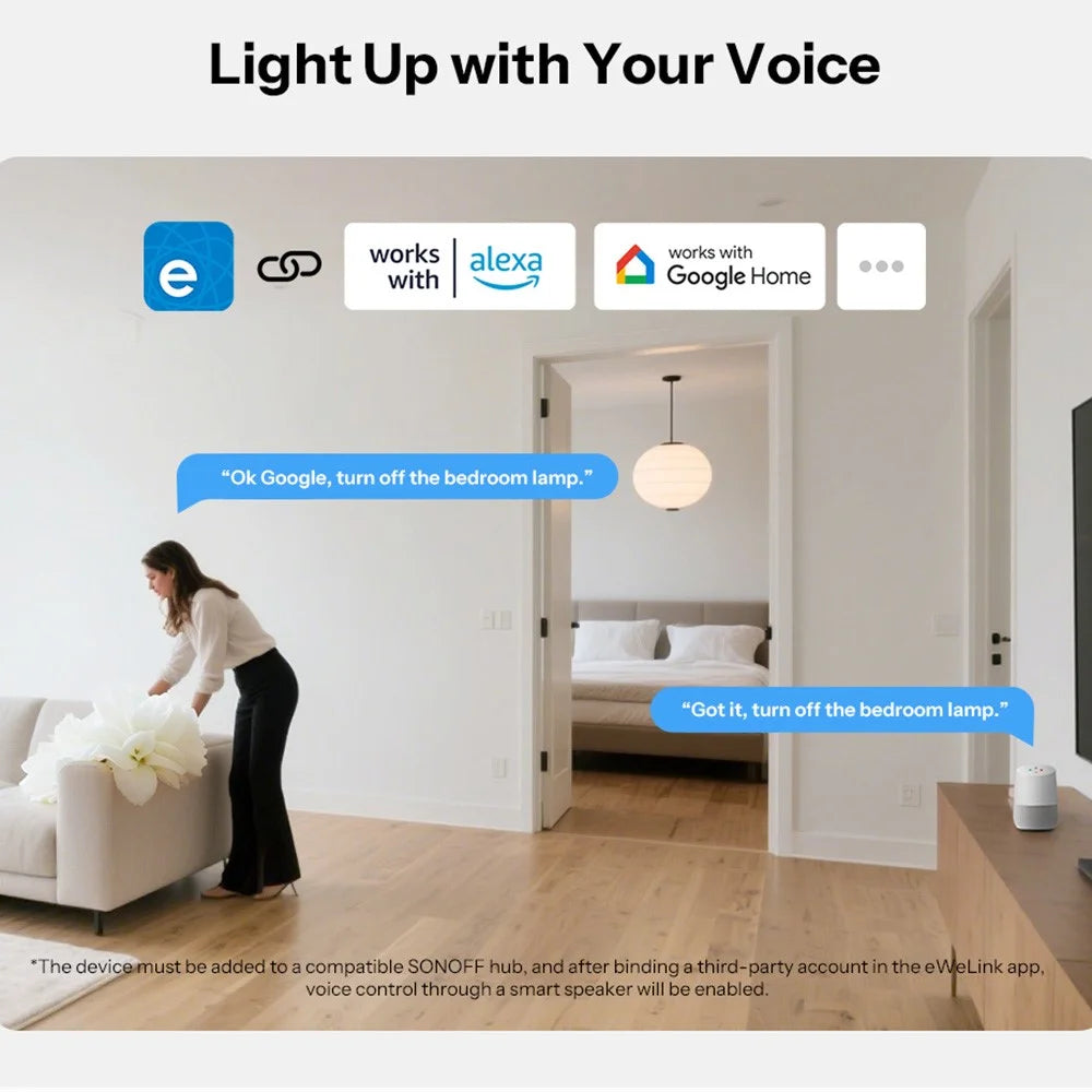 SONOFF ZBMINIL2-E Zigbee Smart Wall Switch No Neutral Required Seamless Integration with Voice Assistant - 6