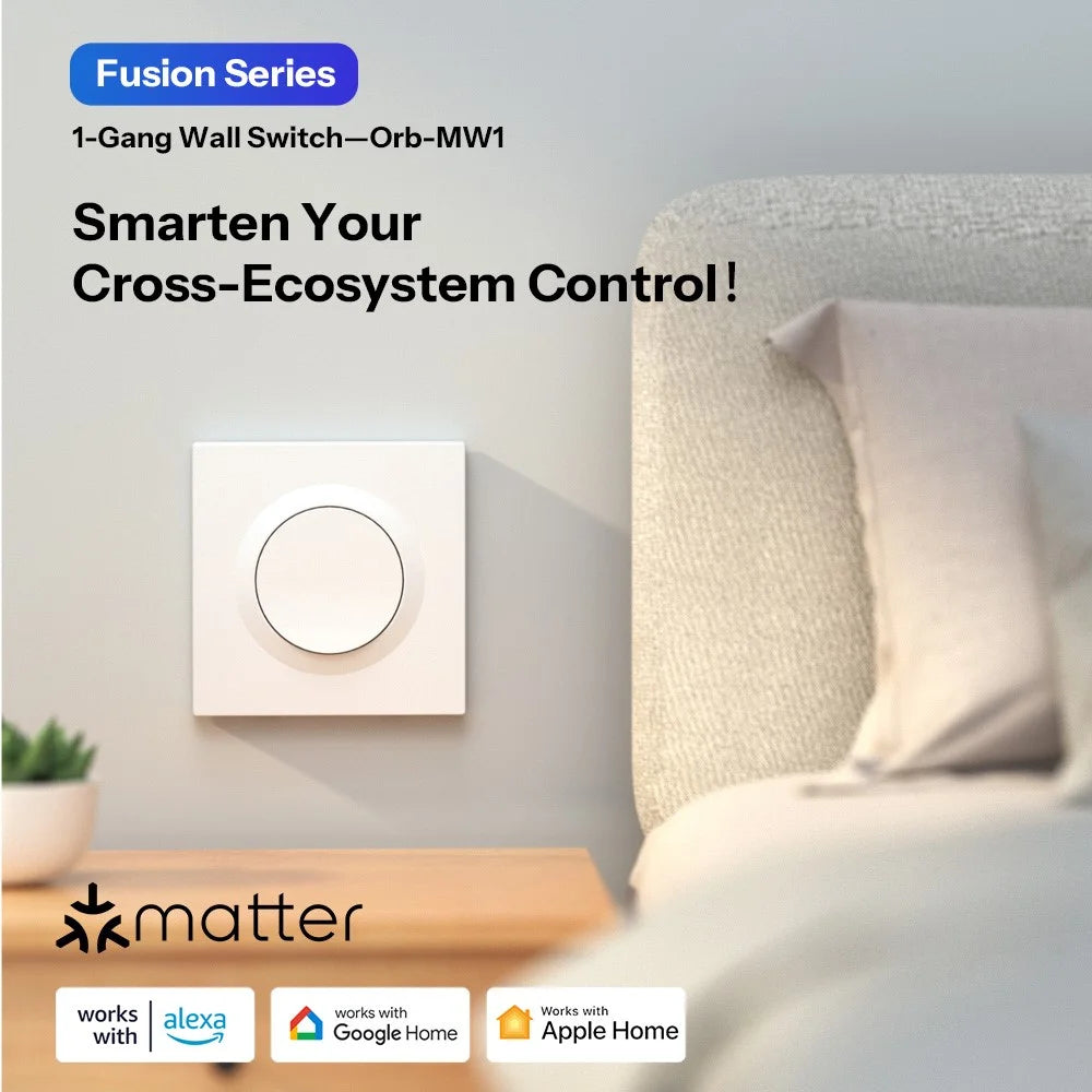 SONOFF MINIR4M-E Matter WiFi 1-Gang Wall Smart Light Switch Voice Control Works with Apple Home / Amazon Alexa / Google Home - 5