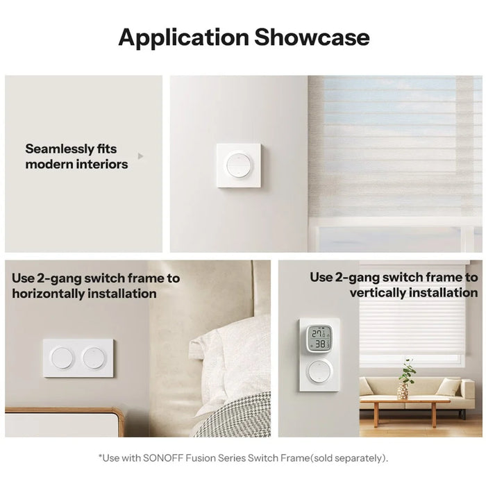 SONOFF MINI-ZBRBS-E Zigbee Smart Curtain Switch Precise Control Wall Switch for Motorized Blinds - 6