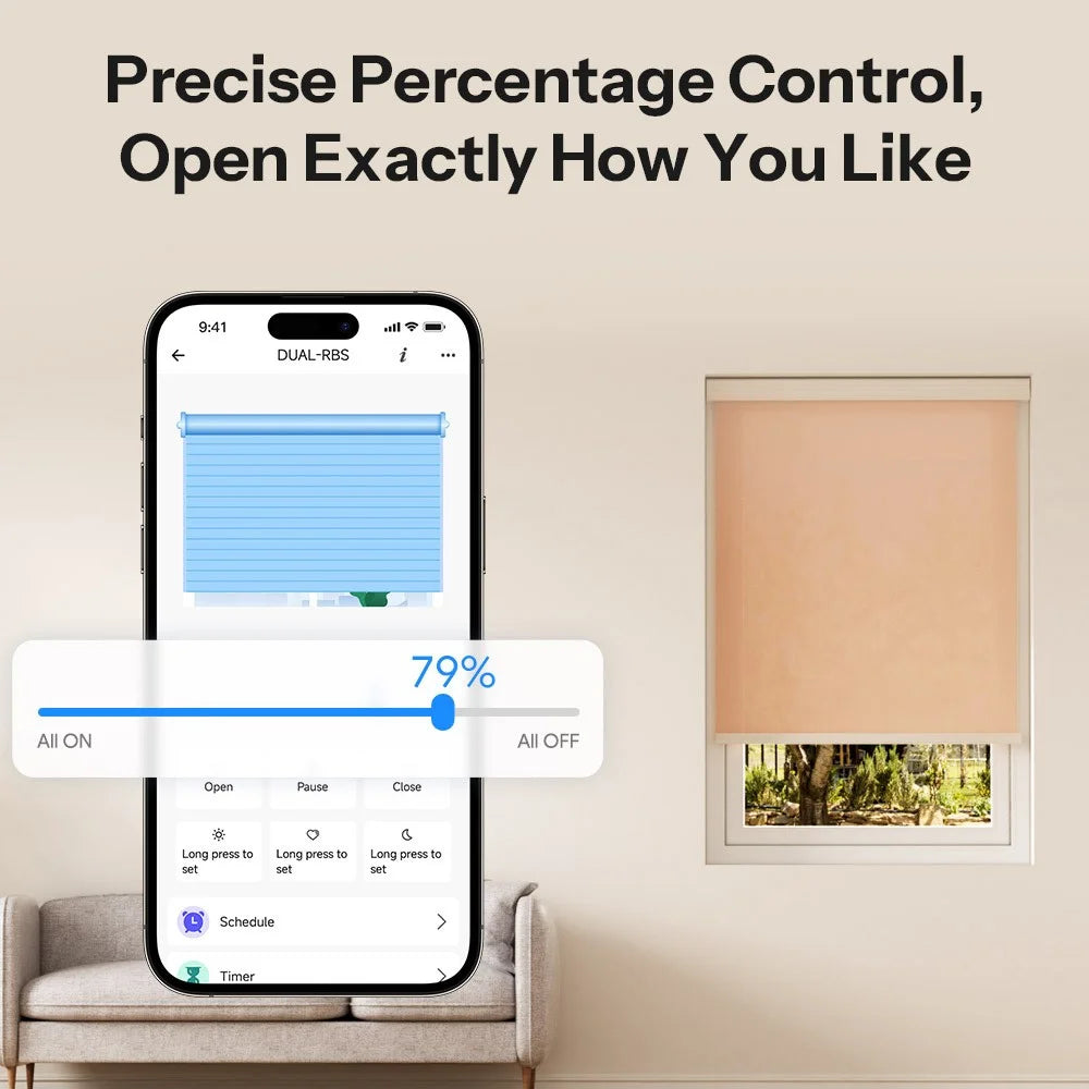 SONOFF MINI-ZBRBS Zigbee Smart Roller Shutter Switch Precise Percentage Control Curtain Motor Controller - 4