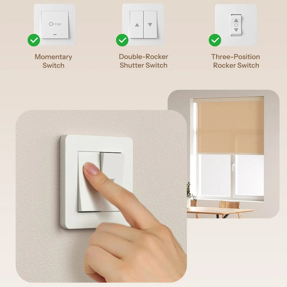 SONOFF MINI-ZBRBS Zigbee Smart Roller Shutter Switch Precise Percentage Control Curtain Motor Controller - 6