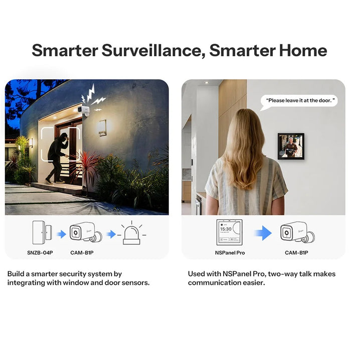 SONOFF CAM-B1P Outdoor Waterproof Smart Security Camera 2K HD AI Human Detection Night Vision Camera - 7