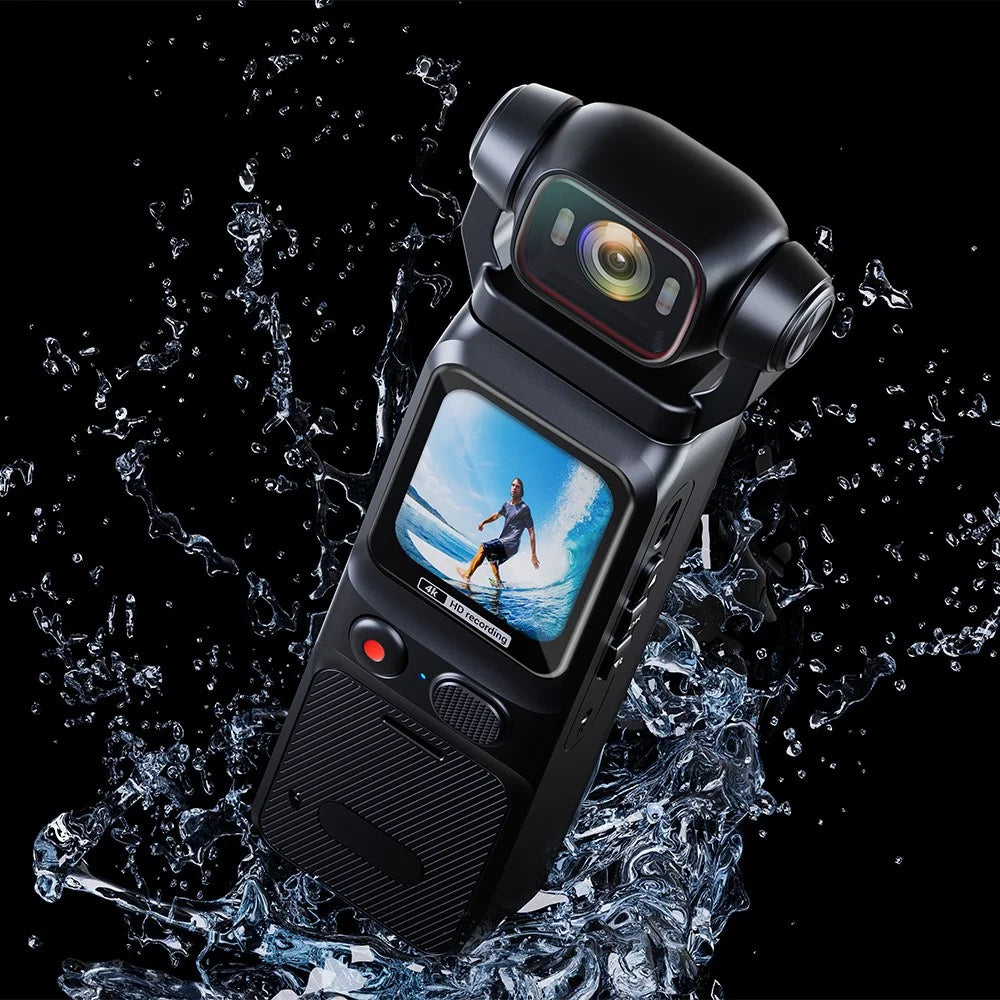 L18C 4G Remote HD Camera Rotatable Lens Conference Outdoor Recorder 4K Portable Handheld Sports Camera (Southeast Asia Version) - Black - 3