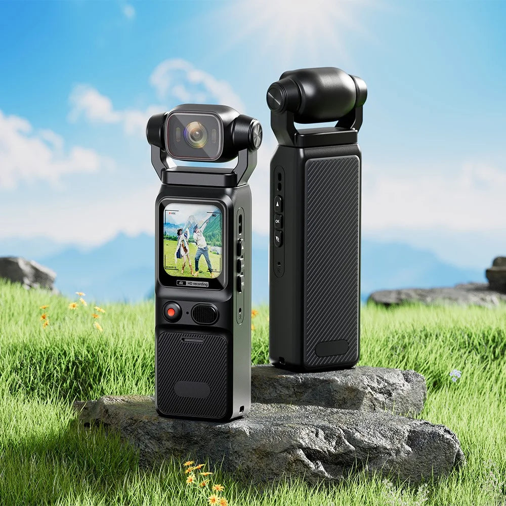 L18C 4G Remote HD Camera Rotatable Lens Conference Outdoor Recorder 4K Portable Handheld Sports Camera (Southeast Asia Version) - Black - 5