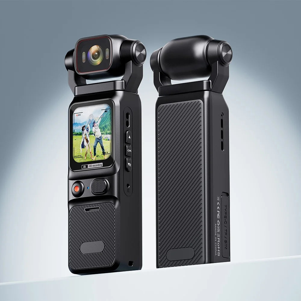 L18C 4G Remote HD Camera Rotatable Lens Conference Outdoor Recorder 4K Portable Handheld Sports Camera (Southeast Asia Version) - Black - 7