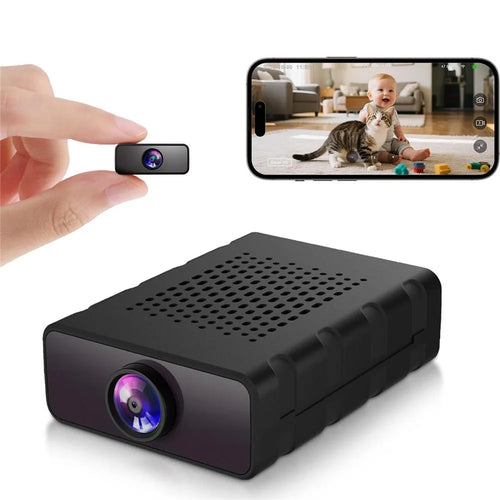 L28 WiFi Mini Camera Intelligent Motion Detection Remote Recorder Support 180-Degree Wide Angle HD Night Vision - Black - 1