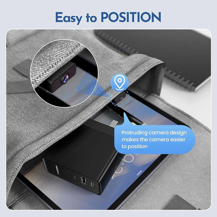 L28 WiFi Mini Camera Intelligent Motion Detection Remote Recorder Support 180-Degree Wide Angle HD Night Vision - Black - 4