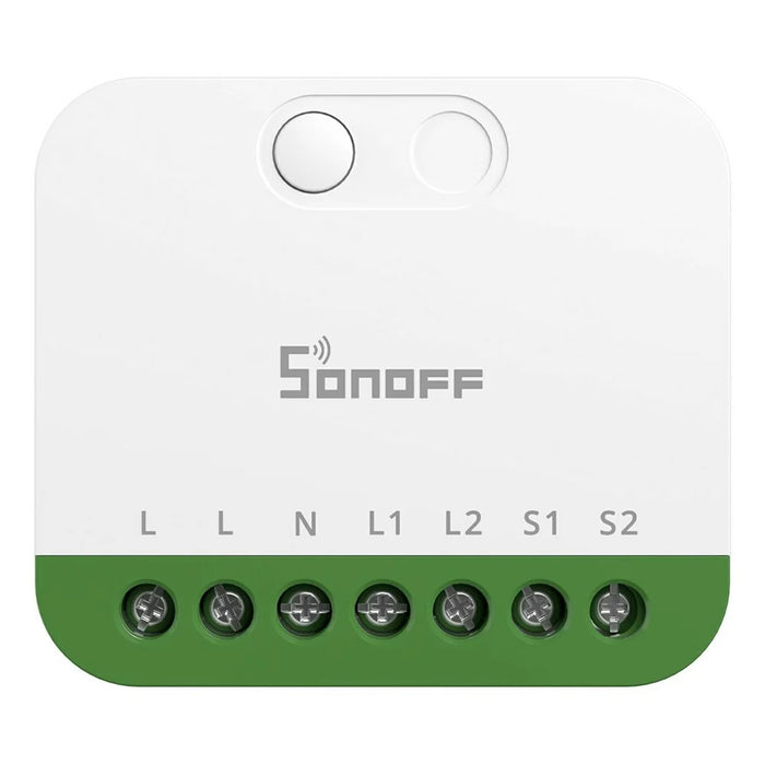 SONOFF MINI-2GS 2-Gang Smart Switch WiFi Matter-Compatible with Dual Load Control  /  Voice Assistant for Home Automation - White - 3