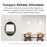 SONOFF MINI-2GS 2-Gang Smart Switch WiFi Matter-Compatible with Dual Load Control  /  Voice Assistant for Home Automation - White - 6