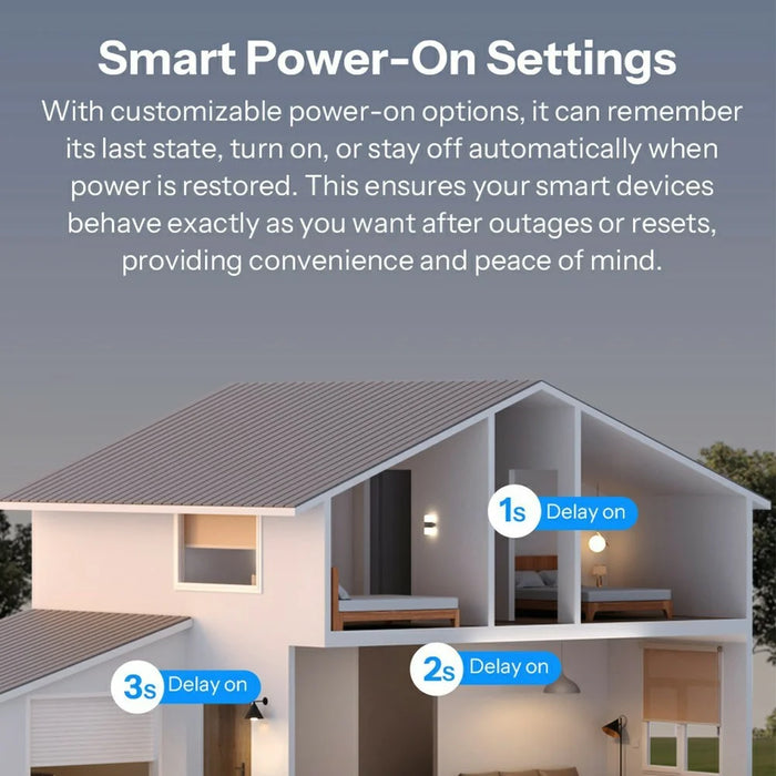 SONOFF MINI-2GS 2-Gang Smart Switch WiFi Matter-Compatible with Dual Load Control  /  Voice Assistant for Home Automation - White - 7