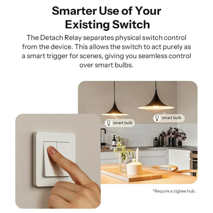 SONOFF MINI-ZB2GS 2-Gang Zigbee Smart Switch with Dual Load Control Module for Home Automation - White - 4