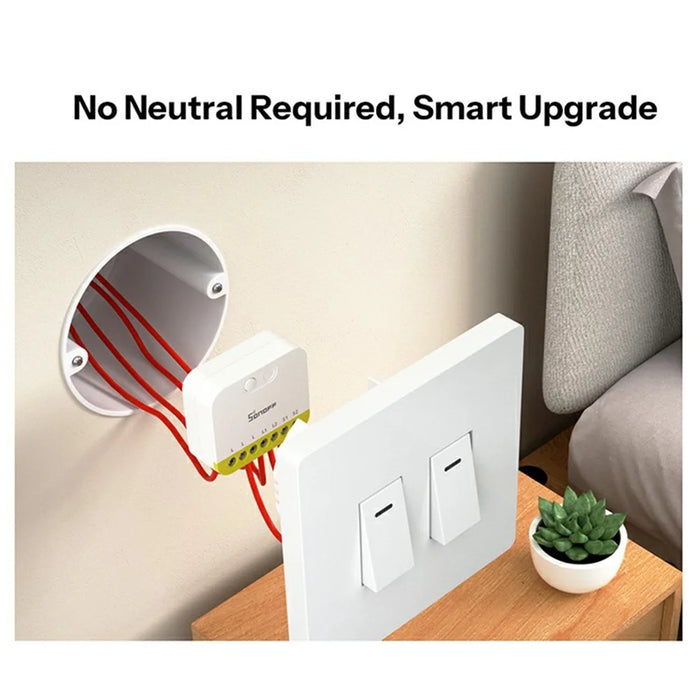 SONOFF MINI-ZB2GS-L 2-Gang Zigbee Smart Switch with APP / Voice Control for Home Automation - White - 5
