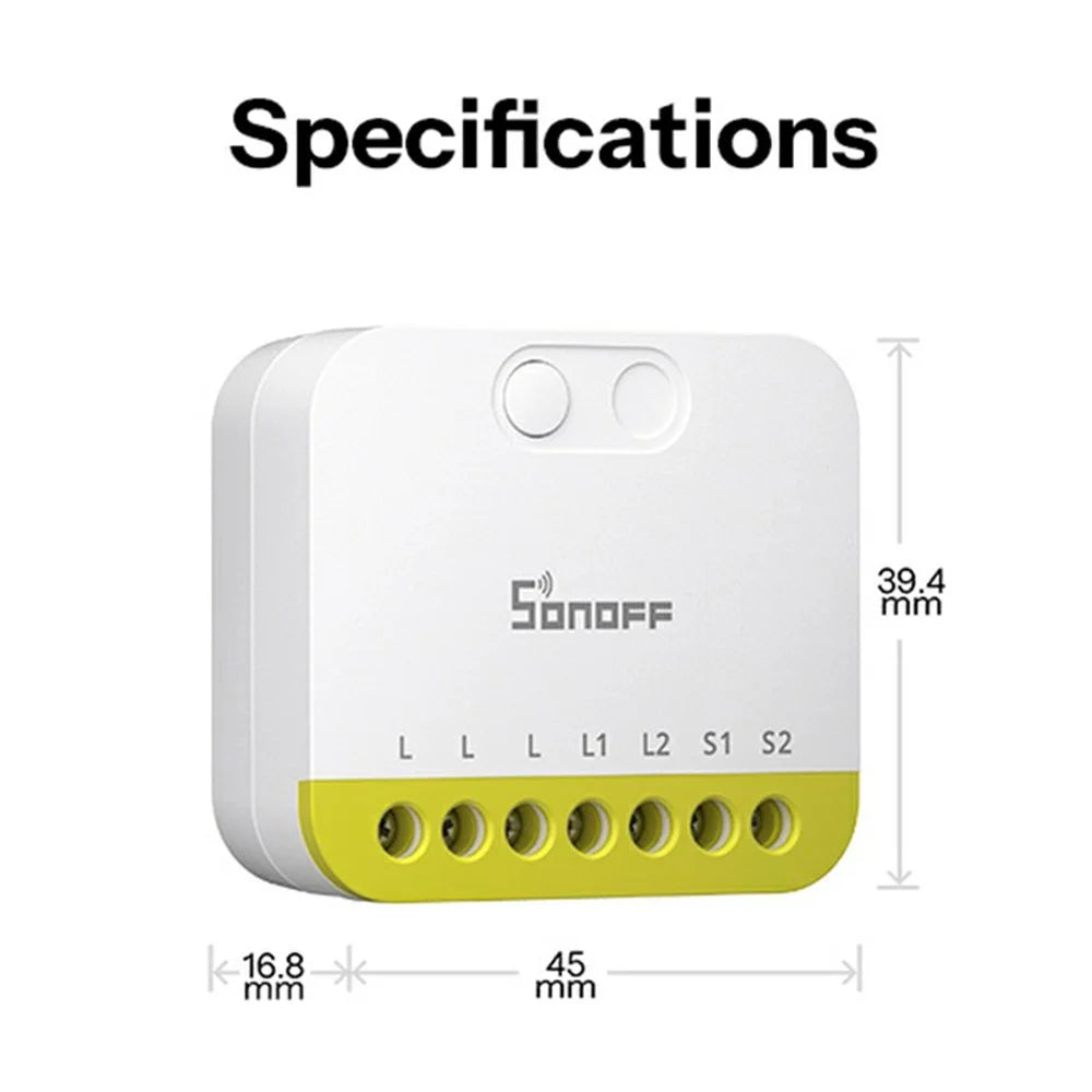 SONOFF MINI-ZB2GS-L 2-Gang Zigbee Smart Switch with APP / Voice Control for Home Automation - White - 7