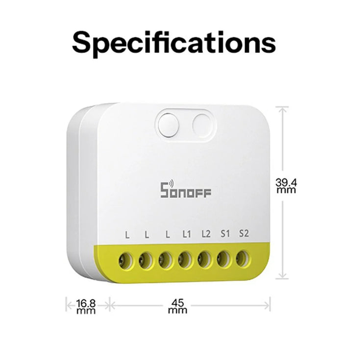 SONOFF MINI-ZB2GS-L 2-Gang Zigbee Smart Switch with APP / Voice Control for Home Automation - White - 7
