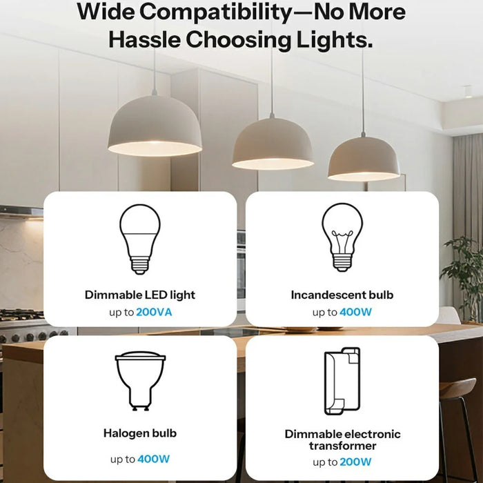 SONOFF MINI-DIM Matter Over WiFi Dimmer Switch Smart Lighting Module for LED / Incandescent / Halogen Lamps - White - 6