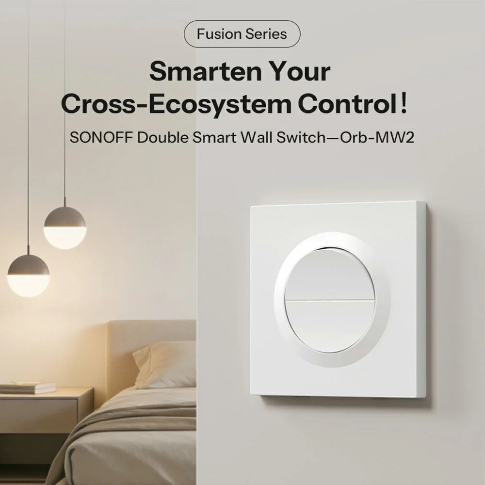 SONOFF Orb-MW2 MINI-2GS-E Matter Dual Smart Channel Switch WiFi Zigbee Compatible Relay Mode - White - 4