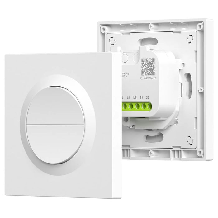 SONOFF Orb-ZBW2 MINI-ZB2GS-E Zigbee Smart Wall Switch Dual Channel Home Automation Signal Extender - White - 1