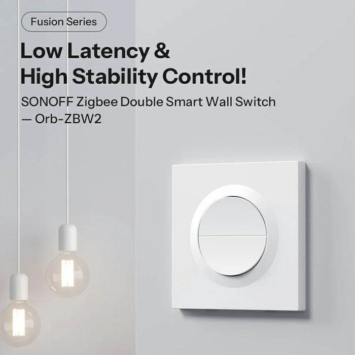 SONOFF Orb-ZBW2 MINI-ZB2GS-E Zigbee Smart Wall Switch Dual Channel Home Automation Signal Extender - White - 7