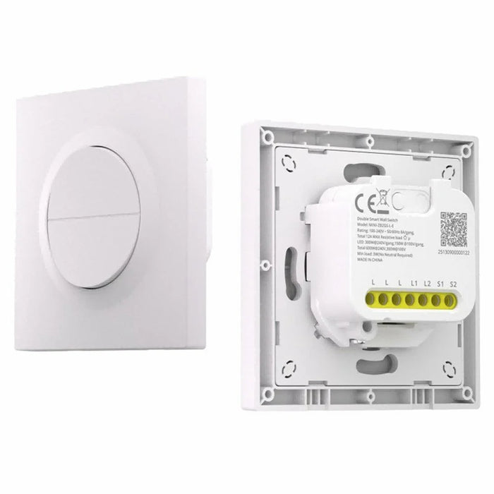 SONOFF Orb-ZBW2L MINI-ZB2GS-L-E Zigbee Dual Channel Smart Wall Switch No Neutral Required - White - 1